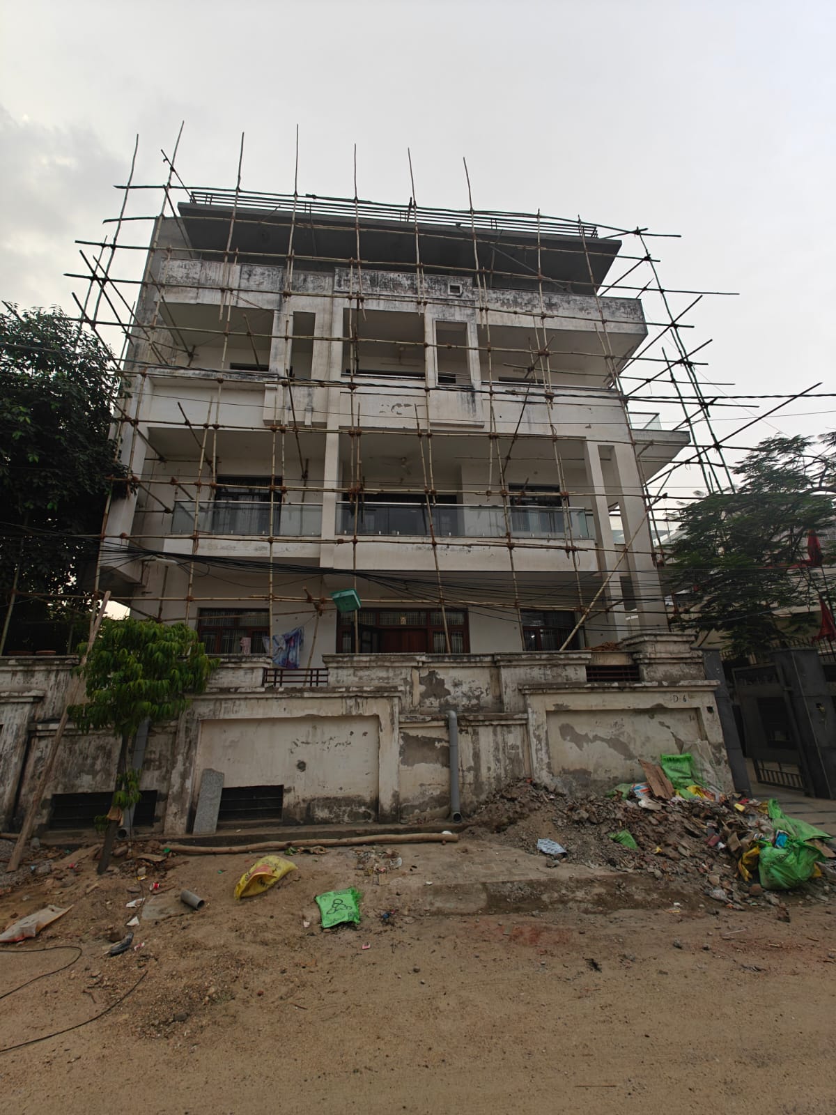 Large residential building exterior